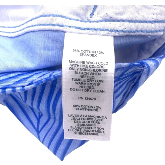 Vineyard Vines Geo Every 3.5" Day Shorts Palm Calm Water Women's US Size 2 Blue - Picture 6 of 9